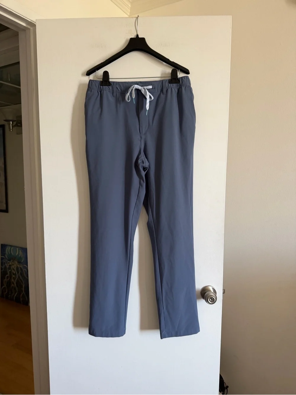 Chubbies Blue Drawstring Everywhere Performance Pants size Medium EUC - Picture 2 of 8